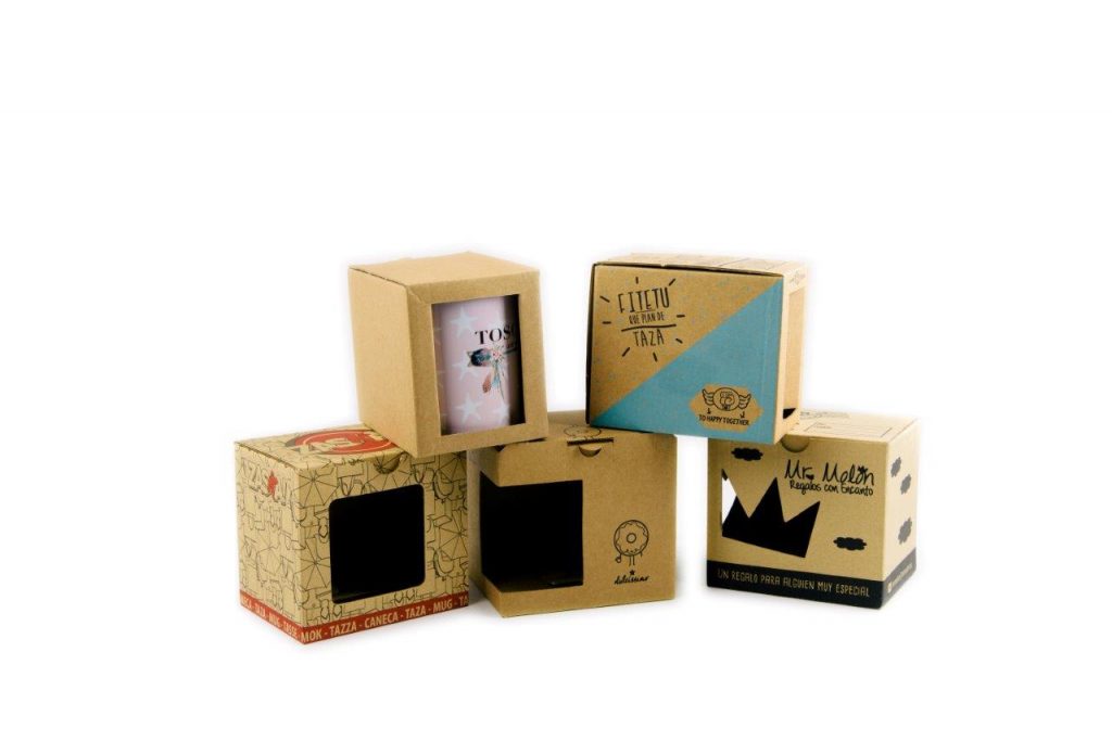 Cajas de cartón personalizables para tazas. Cartonajes Malagueños