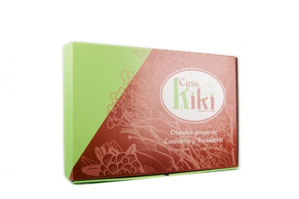 Caja de Casa Kiki, Caja de pastelería. Cartonajes Malagueños